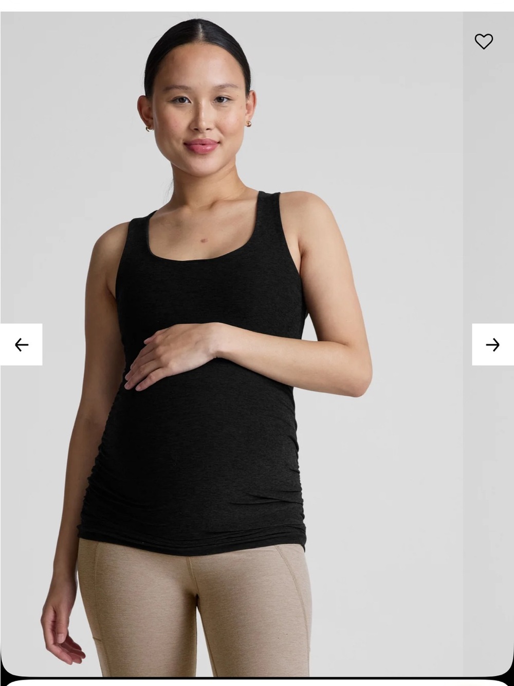 Beyond the Bump Spacedye Bases Covered Black Maternity Tank